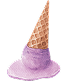 Fallen ice cream cone icon