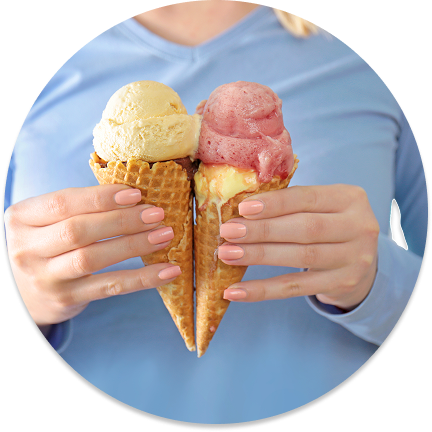 Ice-cream cone heart