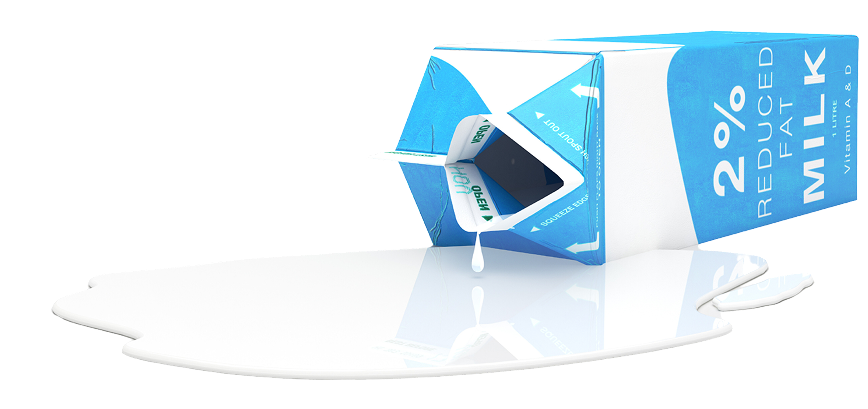 Spilled milk package